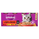 WHISKAS Adult Cat Wet Food La Carte Du Boucher 4x400g