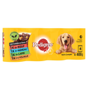 PEDIGREE Adult Dog Food Meat Selection 4 x 400 g