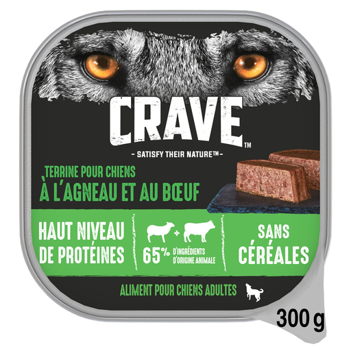 [3065890144514] CRAVE Lamb and Beef Terrine for adult dogs 300 g