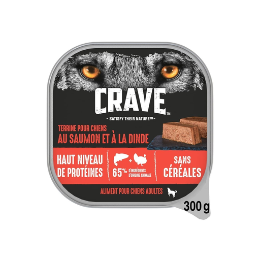 [3065890144552] CRAVE Salmon and Turkey Pate for Dogs 300 g