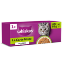WHISKAS Bolsitas La Carte Mixte en Gelatina 48 bolsitas de 85 g