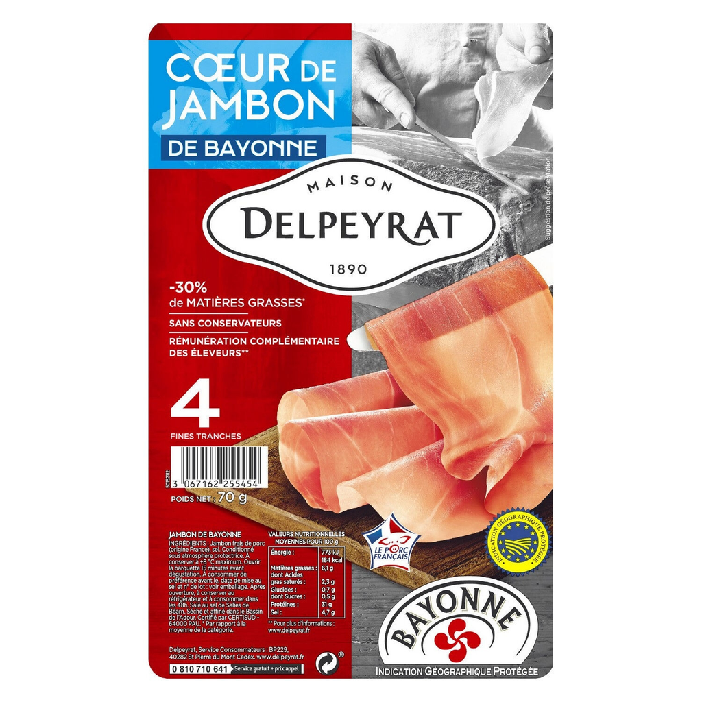 DELPEYRAT Presunto de Bayonne 70 g