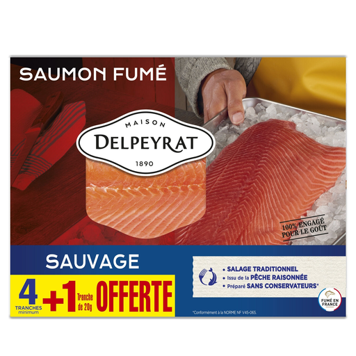 [3067163626642] DELPEYRAT Alaska Smoked Salmon 140 g
