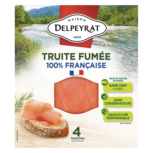 [3067163627052] DELPEYRAT Smoked Trout Extra 120 g