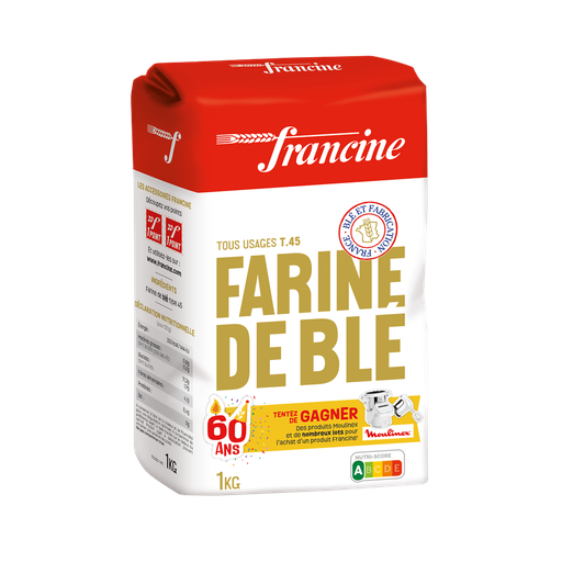 [3068110702235] FRANCINE Wheat Flour All Purpose T45 1 kg