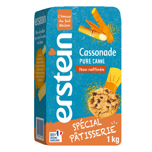 [3071900511009] ERSTEIN Açúcar Mascavado de Cana Puro não Refinado Especial Pastelaria 1 kg