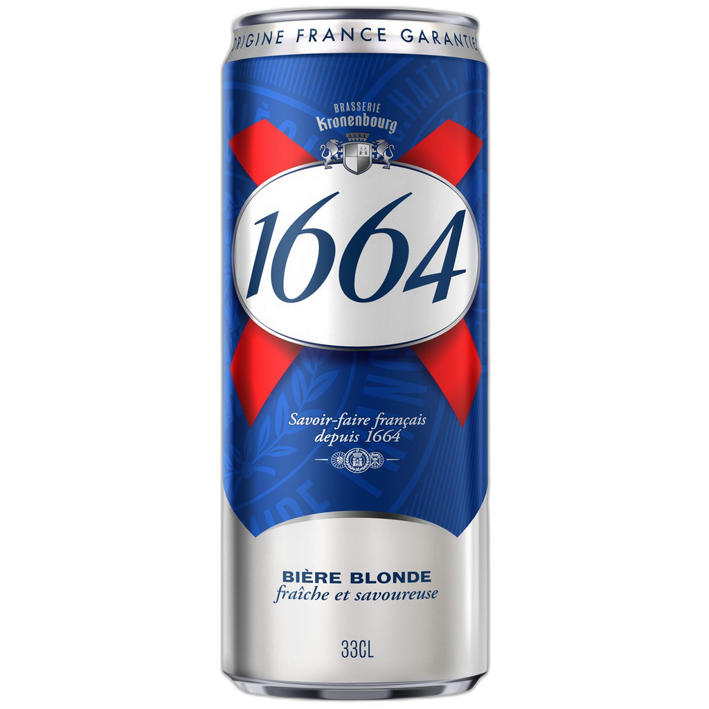 1664 Bière Blonde 5.5% Boîte 33Cl