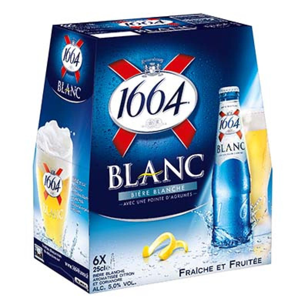 1664 Bière Blanche 5% 6 x 25 cl