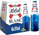 1664 Bière Blanche Blanc : Le Pack De 6 Bouteilles 25Cl