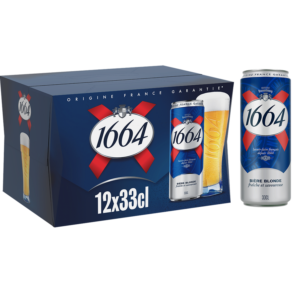 1664 Blonde Beer 5.5% 12 x 33 cl