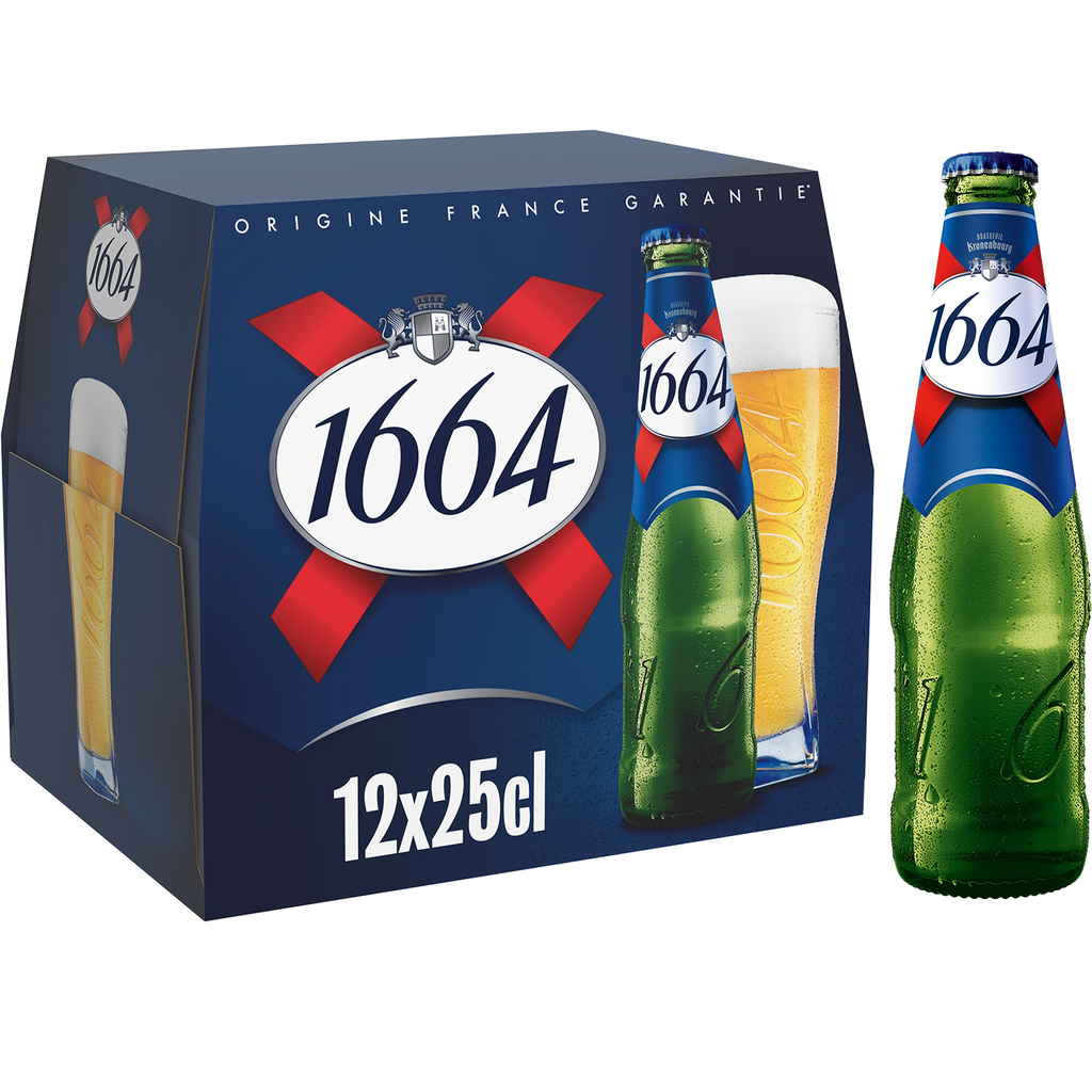 1664 Blonde Beer 5.5% 12 x 25 cl
