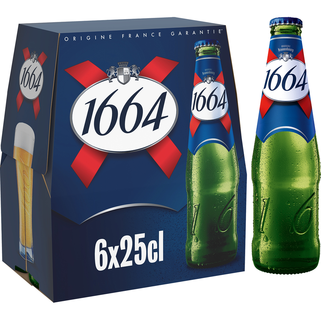 1664 Blonde Beer 5.5% 6 x 25 cl