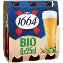 1664B Organic Unfiltered Blonde Beer 5.5% 6 bottles of 25 cl