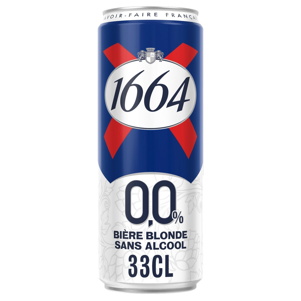 1664 Bière Blonde Sans Alcool Bte 33Cl