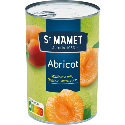 [3080920100025] SAINT MAMET Abricots au sirop 235 g