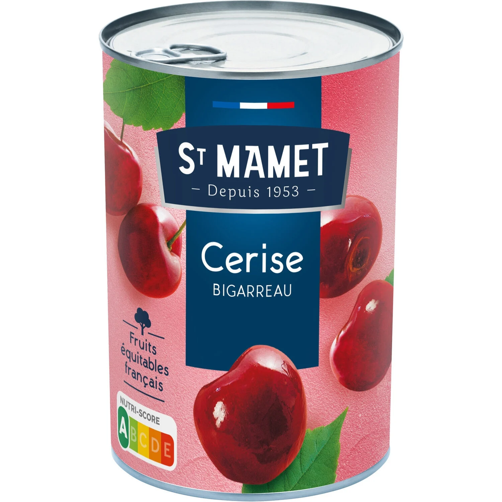 SAINT MAMET Cerises bigarreaux au sirop 240 g