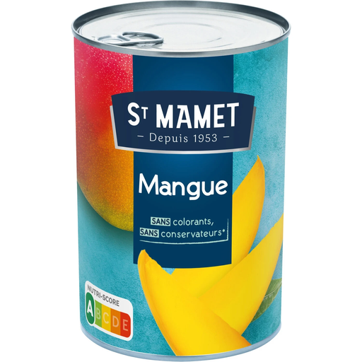 [3080920101206] SAINT MAMET Mangues en tranches au sirop 235 g