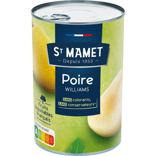 [3080920983871] SAINT MAMET Peras Williams en almíbar 425 g