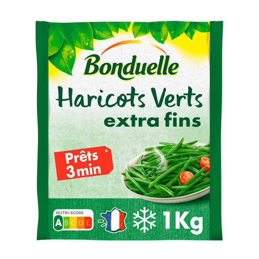 [3083680019408] BONDUELLE Feijão verde extrafino pré-cozido a vapor 1 kg
