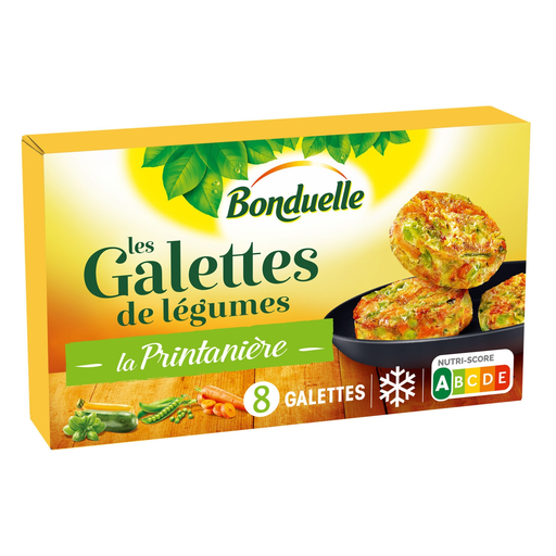 [3083680630153] BONDUELLE Tortitas dúo de calabacines 300 g