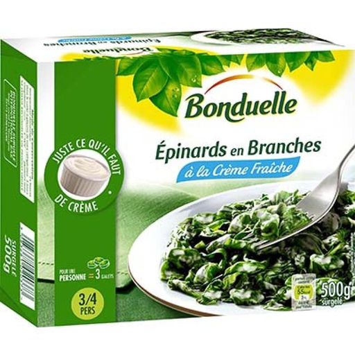 [3083681020373] BONDUELLE Creamed Spinach Leaves 500 g