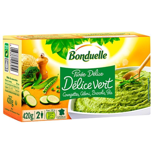 [3083681047950] BONDUELLE Puré Delice Vert 420 g