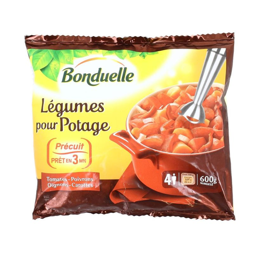 [3083681052893] BONDUELLE Mezcla de verduras para sopa tomate/pimiento 600 g