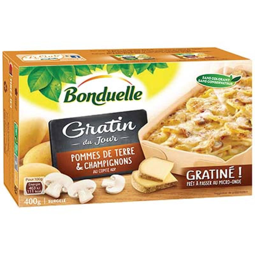 [3083681068351] BONDUELLE Gratin Pommes de terre et Champignons 400 g