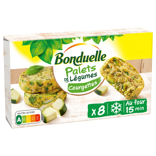 [3083681141030] BONDUELLE Palets de légumes courgettes 380 g
