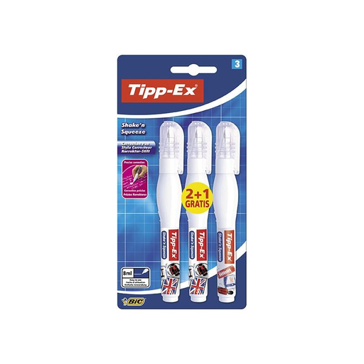 [3086123314276] Tipex Caneta Corretora Shaken Sq 8 ml