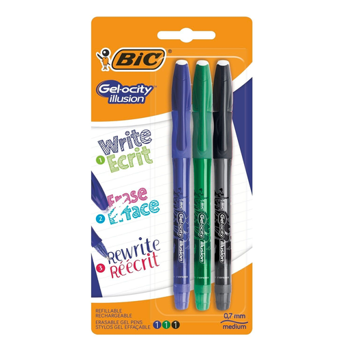[3086123629448] BIC Gelocity Rollerball Pen x 3