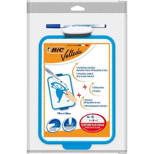 [3086129999576] BIC Pizarra Escolar Velleda Doble Cara 19x26cm