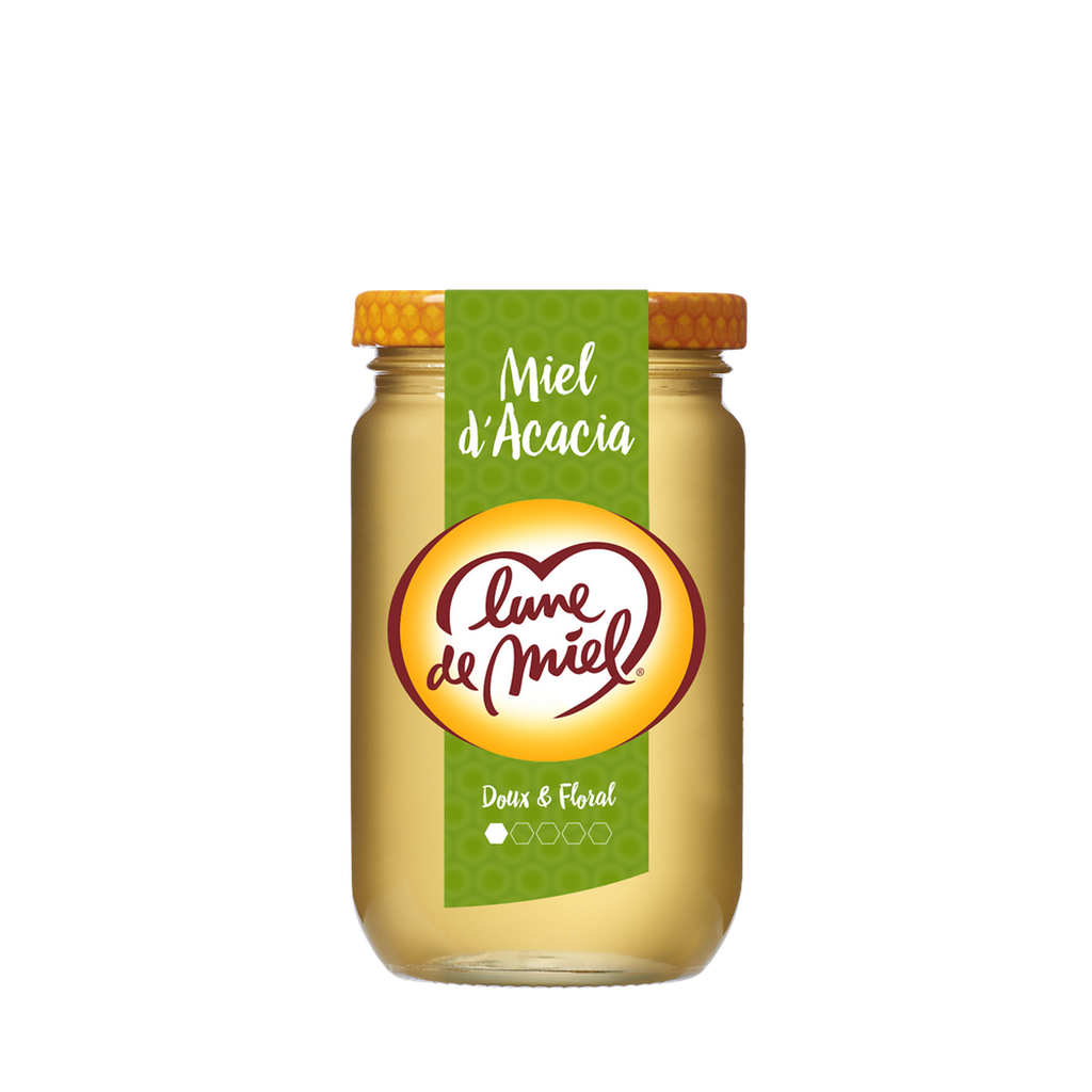 LUNE DE MIEL Miel d'acacia liquide pot verre 375 g