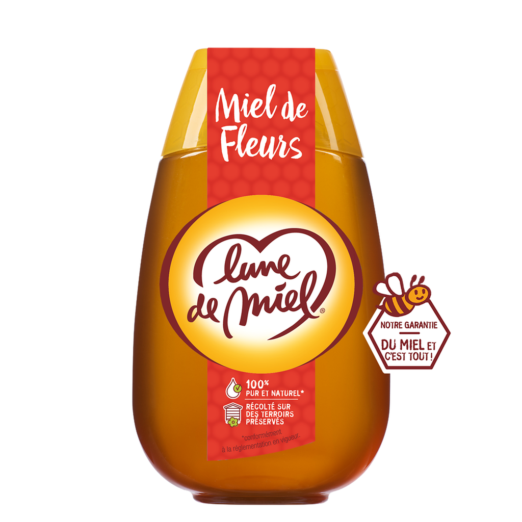 LUNE DE MIEL Miel de fleurs liquide 500 g