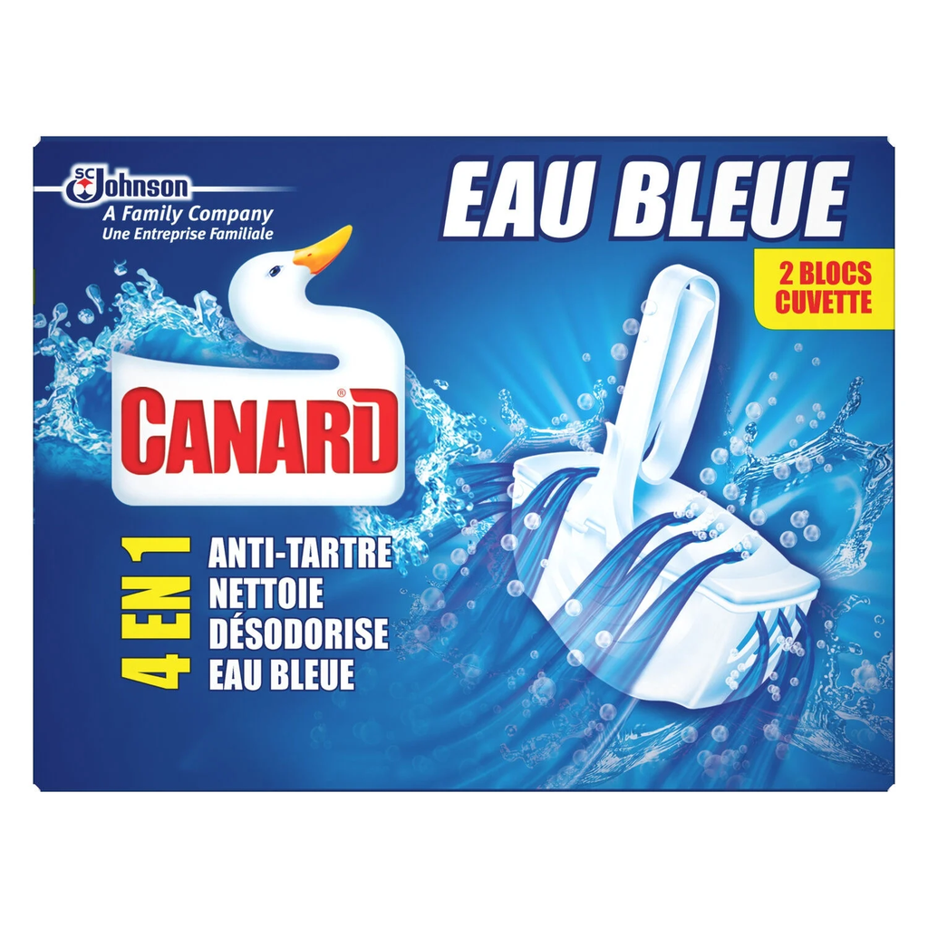 CANARD Toilet Block Blue Water 4 in 1 2x40 g