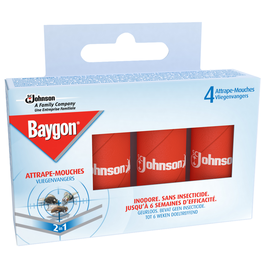 BAYGON Fly Catcher Adhesive Strips 4 strips