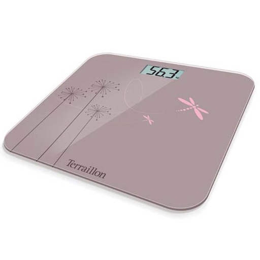[3094570132466] TERRAILLON Báscula electrónica Eden rosa plataforma de cristal