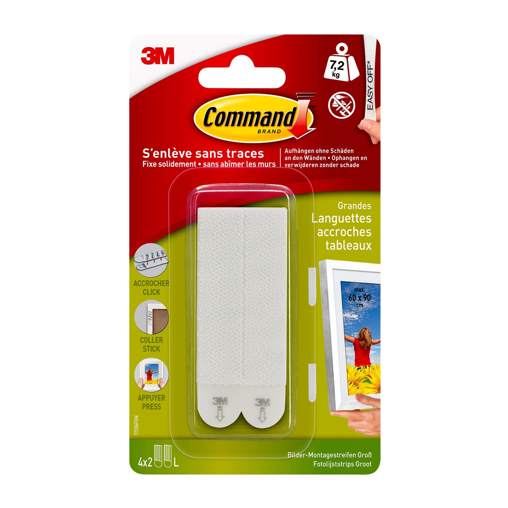 3M Command Picture Hanging Strips Large 8-pack