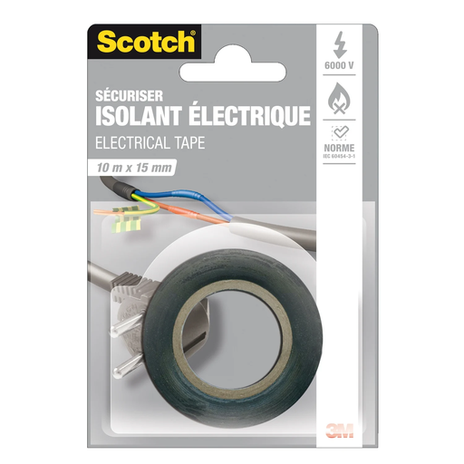 [3104739161531] SCOTCH Black Electrical Insulation Tape 10mx15mm