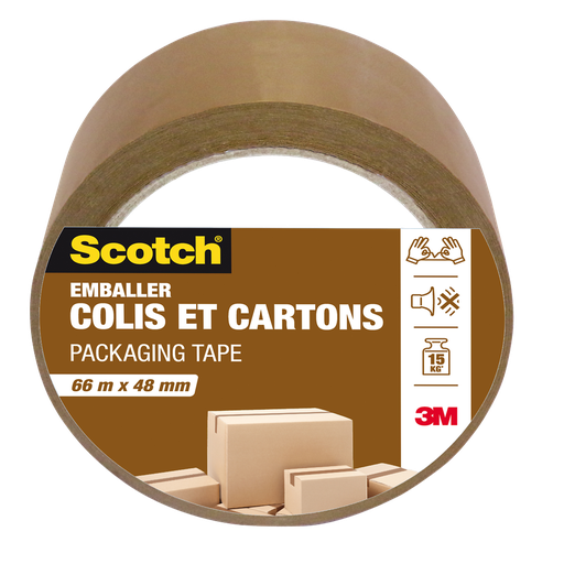 [3104739161548] SCOTCH Cinta de Embalaje para Paquetes y Cajas 66m x 48mm