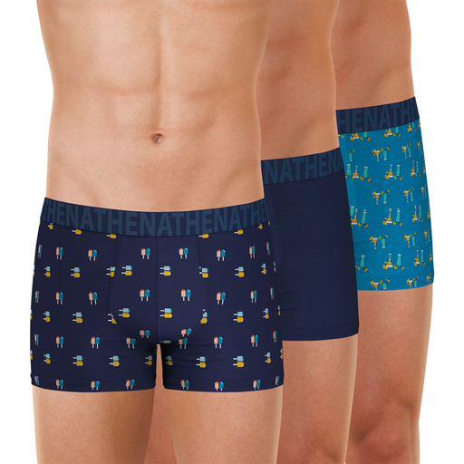 [3106430145926] ATHENA Boxers hombre Easy Fun lote de 3