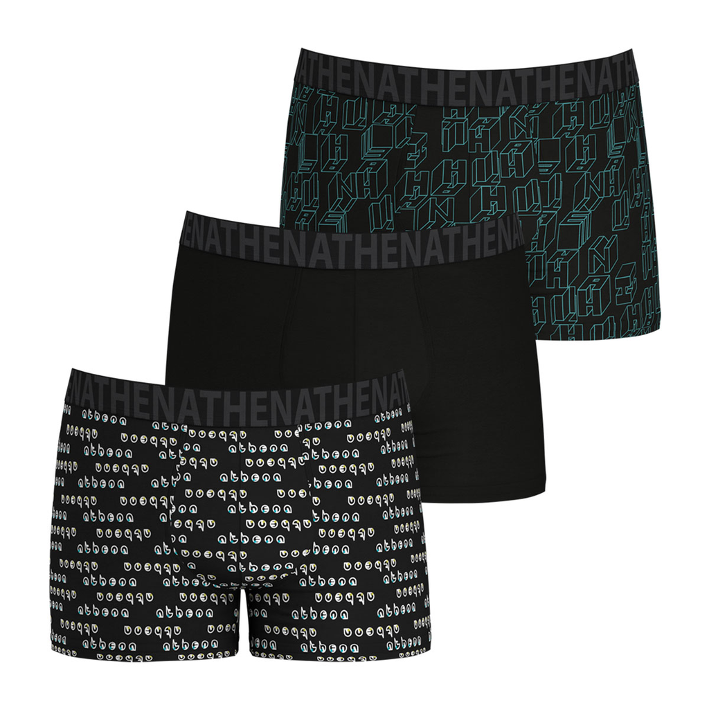 ATHENA Boxers homem Easy Fun Lote de 3