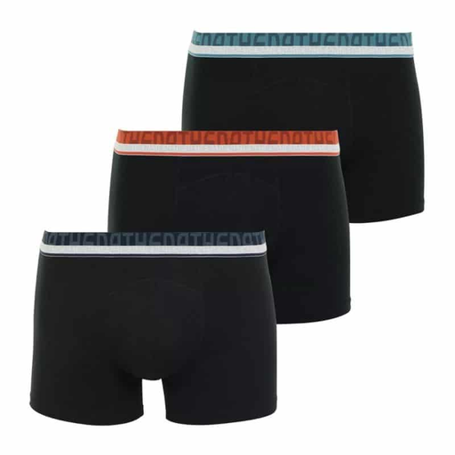 [3106439335557] ATHENA 3 Boxers Homem Algodão Bio Preto T5