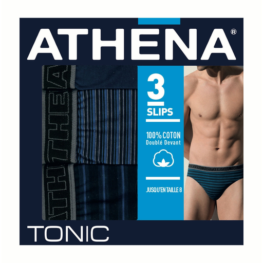 [3106439345648] ATHENA Lote de 3 cuecas homem Tonic lote de 3 cuecas