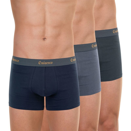 [3106439443832] EMINENCE Boxer Homme Noir Sélection Taille M: 3 Boxers