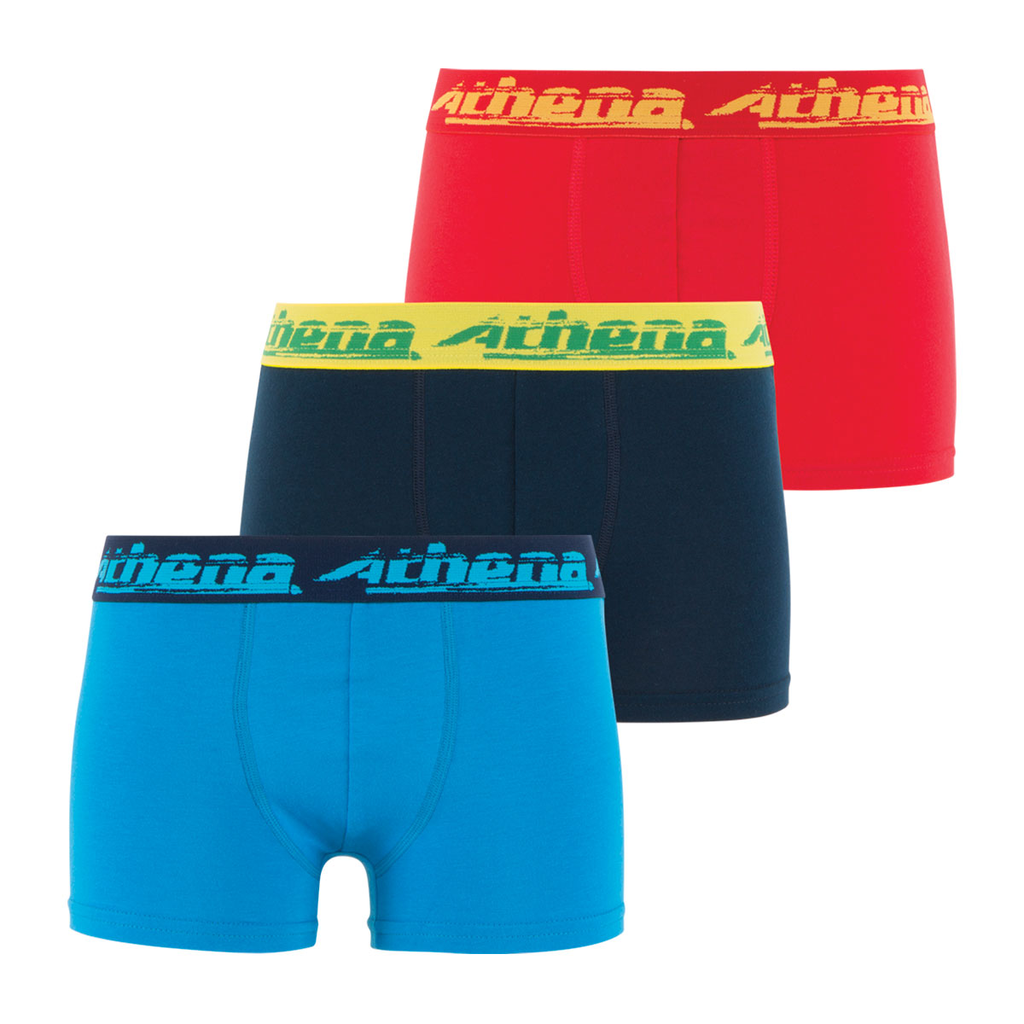 ATHENA 3 Boxers Garçon Coton Bio