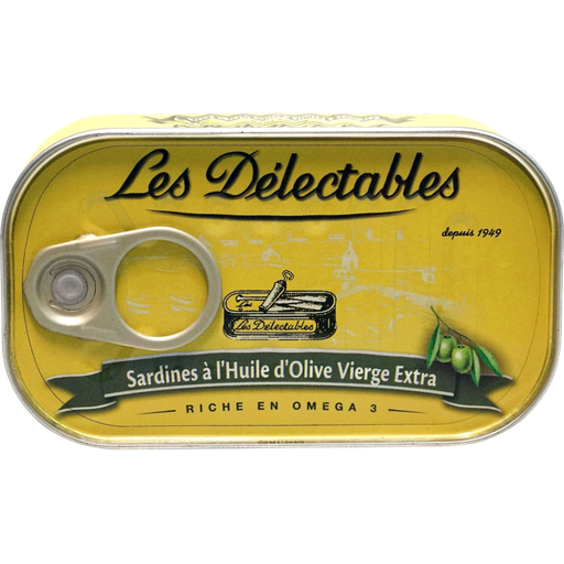 [3107761210000] LES DELECTABLES Sardines in extra virgin olive oil 90 g