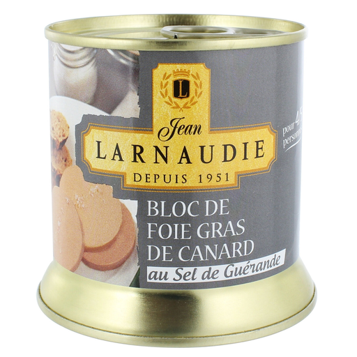 [3113010143197] JEAN LARNAUDIE Foie gras de pato con sal de Guérande 190 g