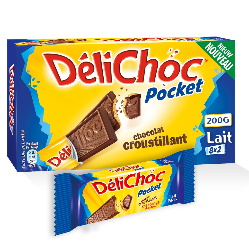 DELICHOC Galletas Pocket chocolate 200 g