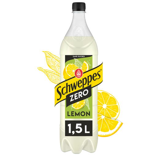 [3124480002129] SCHWEPPES Soda Zero saveur Citron 1.5 L